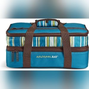 Rachael Ray Expandable Lasagna Lugger, Insulated Casserole Carrier, Fits 9"x13"